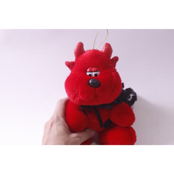 Fun World, Red Devil, Plush, Hanging, Stuffed Animal, Soft, Toy, ~ 250605-WH 305 - Picture 3 of 5